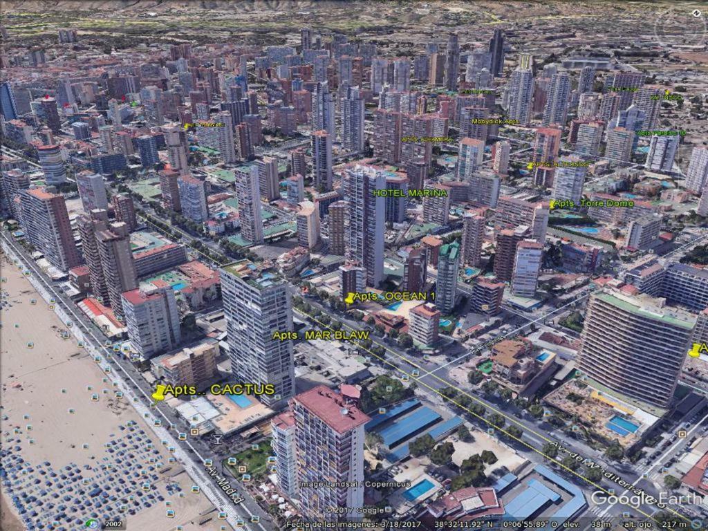 Disponible En Abril-Wifi-3Hab, 6 Pers, -Piscina, Aire Acondi-Parking Opcionable Extra Lägenhet Benidorm Exteriör bild